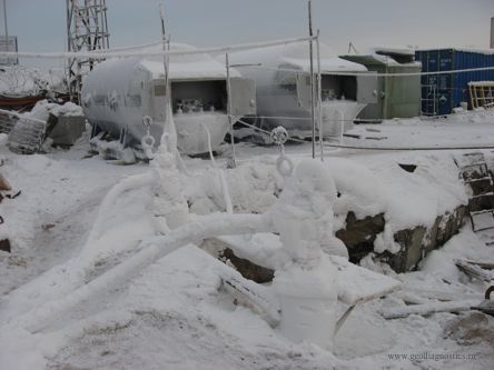 Общий вид участка замораживания